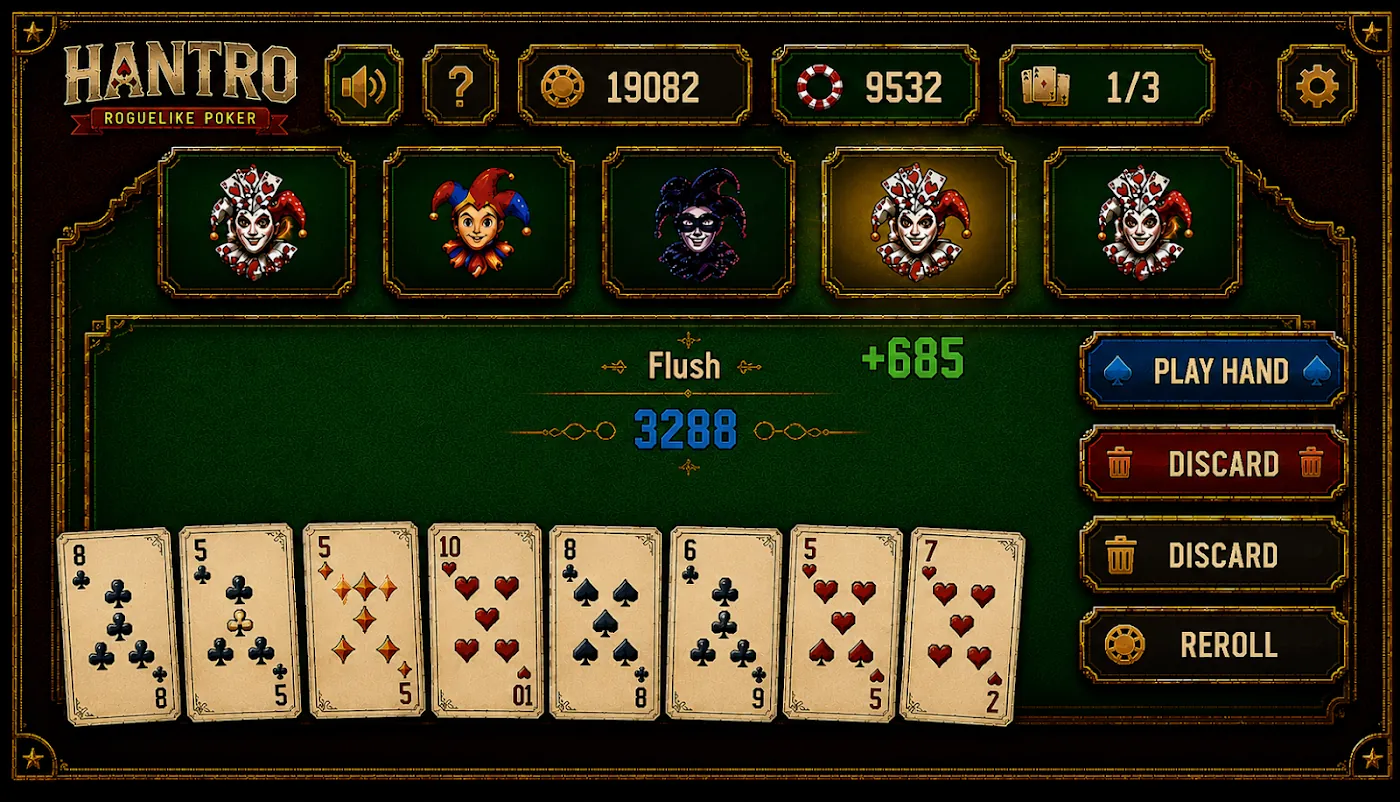 Playing a flush with Jokers
